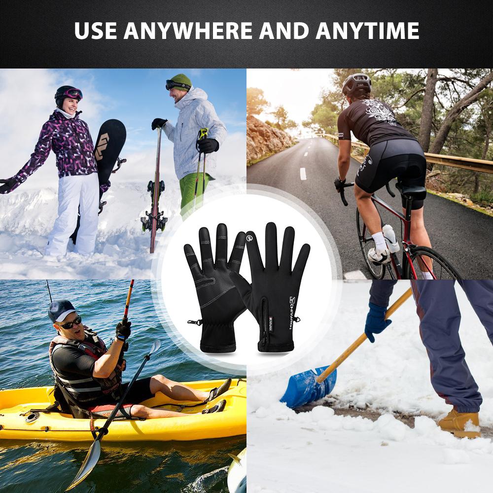 Gants d'Hiver Chauds pour Hommes – Tactiles, Imperméables et Antidérapants