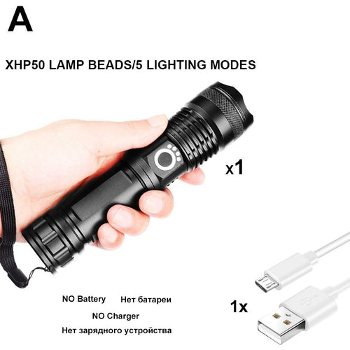 Lampe Torche LED XHP50.2 Ultra Bright – TITANFIRE