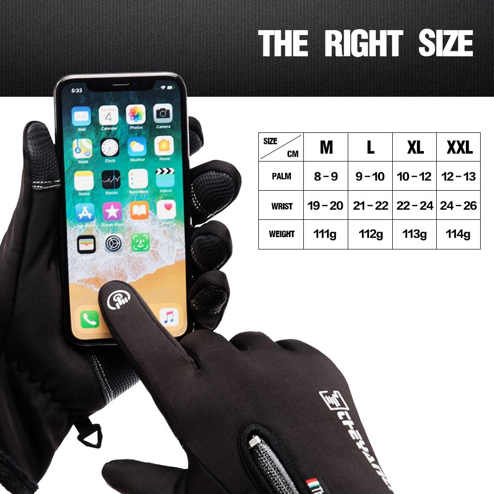 Gants d'Hiver Chauds pour Hommes – Tactiles, Imperméables et Antidérapants