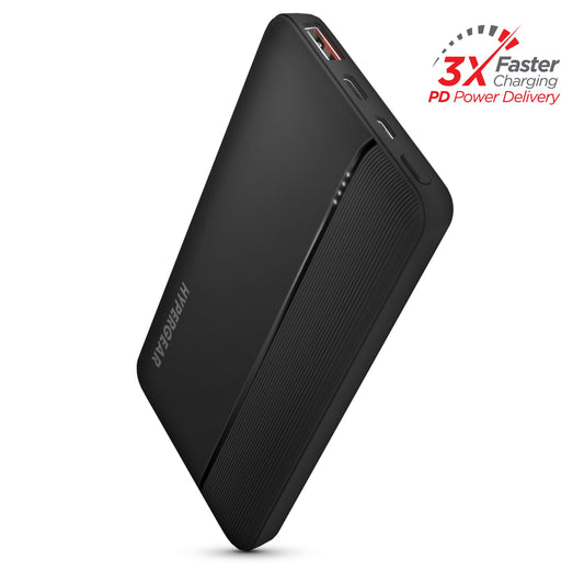 Hypergear 10000mAh 20W PD + USB Power Bank Noir