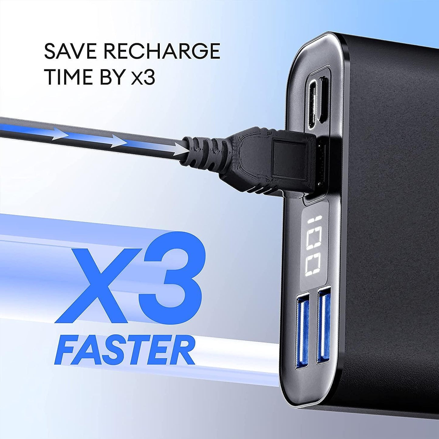 Chargeur Portable – Capacité Réelle 20000mAh avec Smart IQ